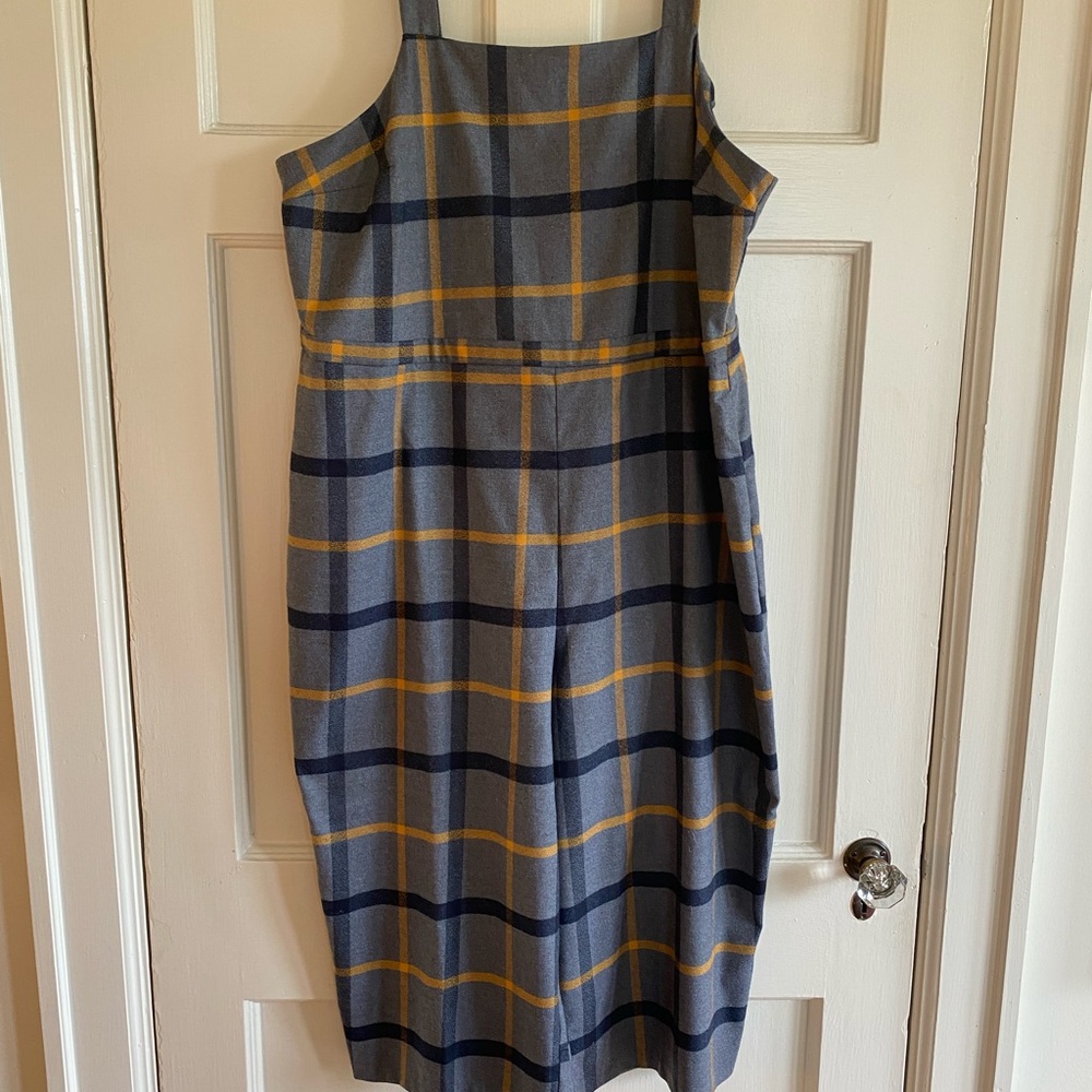 NWOT ModCloth Plaid Jumpsuit size 2X